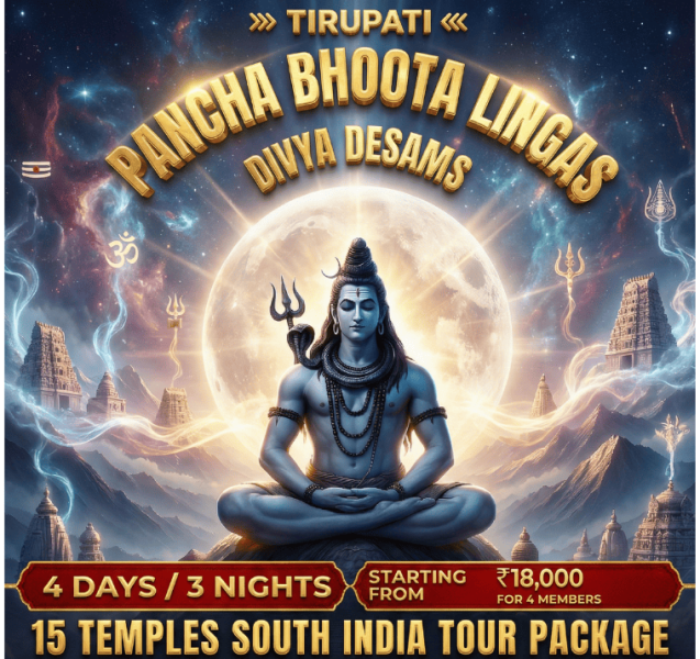 South India Pancha Bhoota & Maha Kshetra 